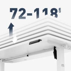 Electric desk Leader 7.3 White 140 cm