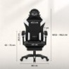 Gaming chair Huzaro Force 3.7 White Carbon