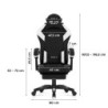 Gaming chair Huzaro Force 3.7 White Carbon