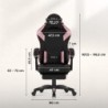Gaming chair Huzaro Force 3.7 Pink