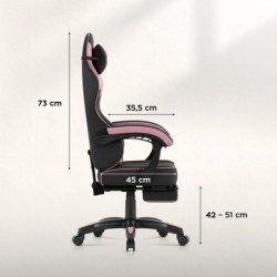 Fotel gamingowy Force 3.7 Pink