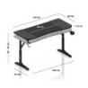 Hero 3.6 gaming desk Black