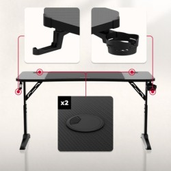 Hero 3.6 gaming desk Black