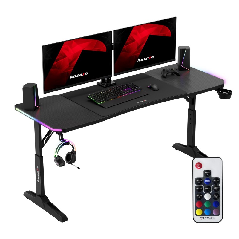 Biurko gamingowe Hero 4.6 RGB Black 160 cm