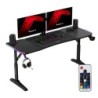 Hero 4.6 RGB Black 160 cm gaming desk