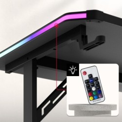 Biurko gamingowe Hero 4.6 RGB Black 160 cm