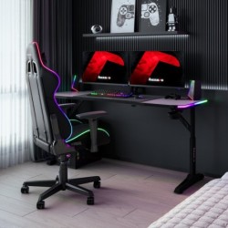 Gaming desk Hero 4.6 RGB Black 160 cm