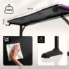 Biurko gamingowe Hero 4.6 RGB Black 160 cm