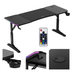 Hero 4.6 RGB Black 160 cm gaming desk