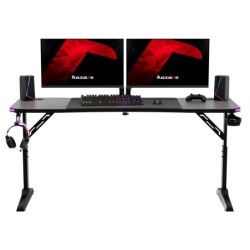 Gaming desk Hero 4.6 RGB Black 160 cm
