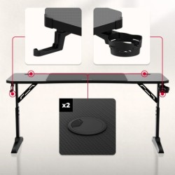 Hero 4.6 Black 160 cm gaming desk