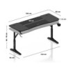 Gaming desk Hero 4.6 Black 160 cm