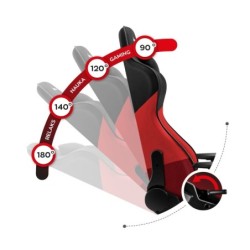 Fotel Gamingowy HUZARO FORCE 6.2  Red Mesh