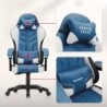 Velour gaming chair Huzaro Force 2.7 Blue