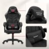 Velour gaming chair Huzaro Force 2.7 Black Carbon