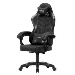 Velour gaming chair Huzaro Force 2.7 Black Carbon