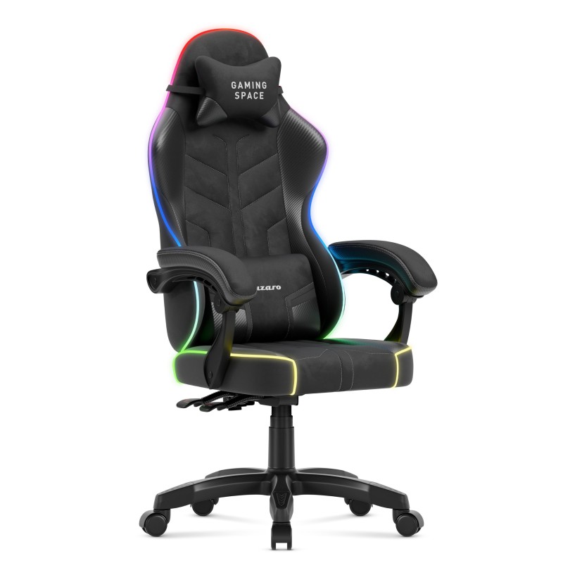 Force 2.7 RGB Black velour gaming chair