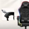 Velour gaming chair Huzaro Force 2.7 RGB Black