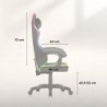 Velour gaming chair Huzaro Force 2.7 RGB Black