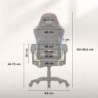 Velour gaming chair Huzaro Force 2.7 RGB Black