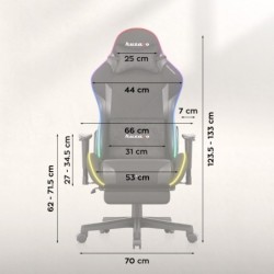 LED gaming chair Huzaro Force 5.7 Black RGB