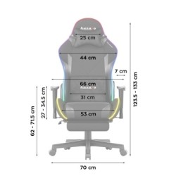 LED gaming chair Huzaro Force 5.7 Black RGB