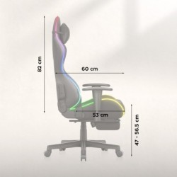 LED gaming chair Huzaro Force 5.7 Black RGB