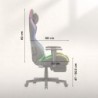 LED gaming chair Huzaro Force 5.7 Black RGB