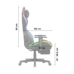 LED gaming chair Huzaro Force 5.7 Black RGB
