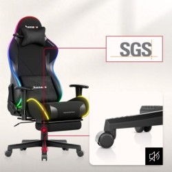 LED gaming chair Huzaro Force 5.7 Black RGB