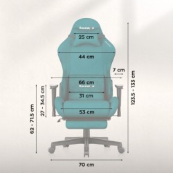 Gaming chair Huzaro Force 5.7 Teal