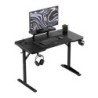 Leader 5.1 Black 115 cm computer desk with shelf