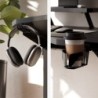 Computer desk with shelf Leader 5.1 Black 115 cm