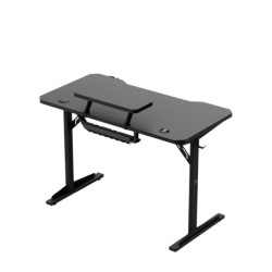 Computer desk with shelf Leader 5.1 Black 115 cm
