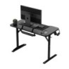 Computer desk with shelf Leader 5.1 Black 115 cm