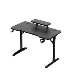 Computer desk with shelf Leader 5.1 Black 115 cm