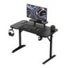 Computer desk with shelf Leader 5.1 Black 115 cm