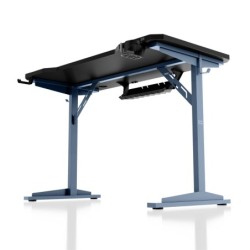 Computer desk with shelf Leader 5.1 Black 115 cm
