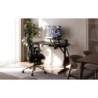 Computer desk with shelf Leader 5.1 Black 115 cm