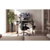 Computer desk with shelf Leader 5.1 Black 115 cm