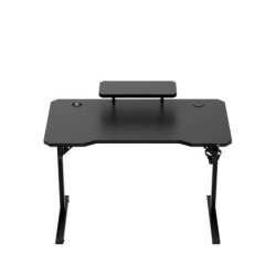 Biurko komputerowe z półką Leader 5.1 Black 115 cm