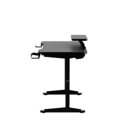 Biurko komputerowe z półką Leader 5.1 Black 115 cm