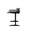 Computer desk with shelf Leader 5.1 Black 115 cm