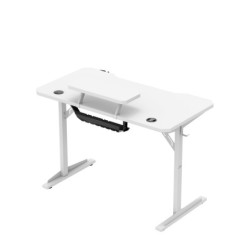 Leader 5.1 White 115 cm computer desk with shelf