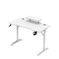 Computer desk with shelf Leader 5.1 White 115 cm