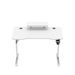 Leader 5.1 White 115 cm computer desk with shelf