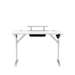 Biurko komputerowe z półką Leader 5.1 White 115 cm