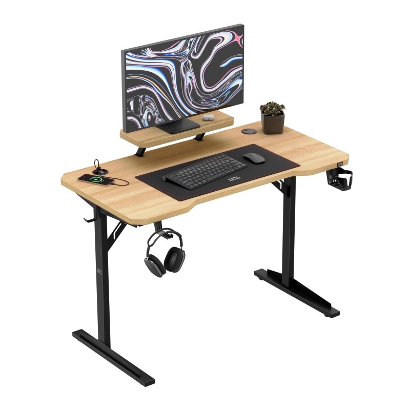 Leader 5.1 Oak 115 cm computer desk with shelf