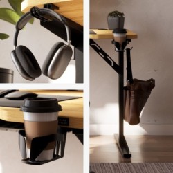 Computer desk with shelf Leader 5.1 Oak 115 cm