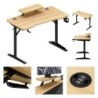 Computer desk with shelf Leader 5.1 Oak 115 cm